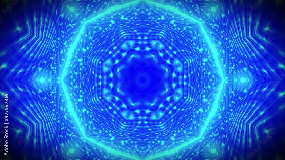 Party Led Screen Visual Effects. Kaleidoscopic Mandala VJ Loop Animation, disco Background. Party Led Screen Visual Effects. Kaleidoscopic Mandala VJ Loop Animation, disco Background.