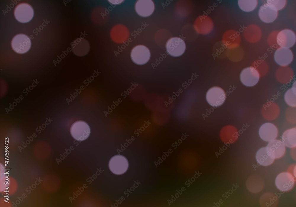 Defocused point light sources on dark background. Visual element for montage. Abstract modern backdrop for multiple uses. - obrazy, fototapety, plakaty 