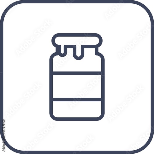 Jam Line Round Corner Vector Icon Design