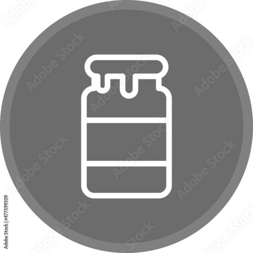 Jam Line Circle Grey Vector Icon Design