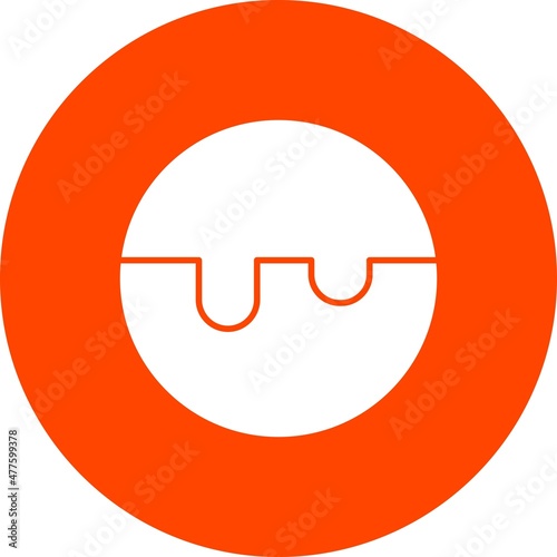 Choco Ball Glyph Circle Vector Icon Design