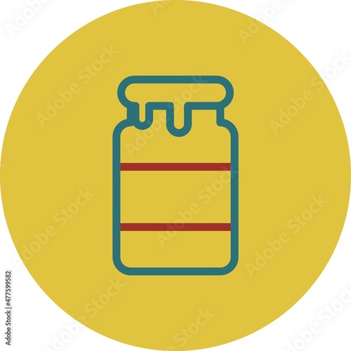 Jam Line Two Color Vector Icon Design