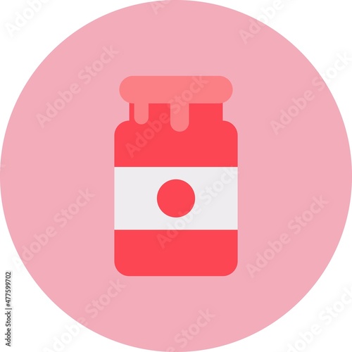 Jam Flat Circle Vector Icon Design