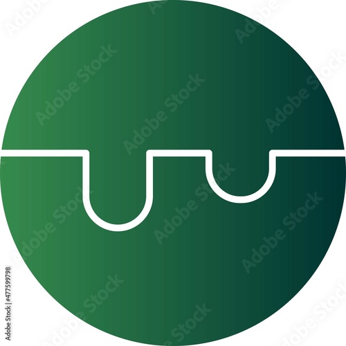 Choco Ball Glyph Gradient Vector Icon Design
