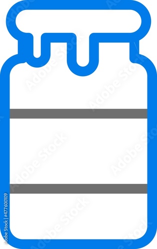 Jam Line Blue Vector Icon Design