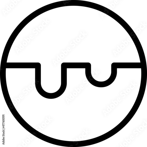 Choco Ball Line Vector Icon Design