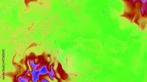 4k background video of everchanging molten liquid glass in vivid changing colors