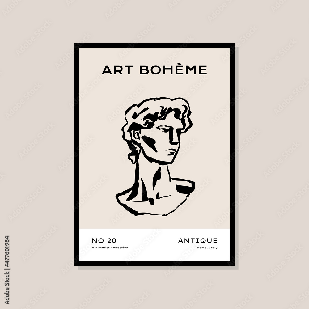 Abstract boho style art prints poster for wall art collection Abstract boho style art prints poster for wall art collection