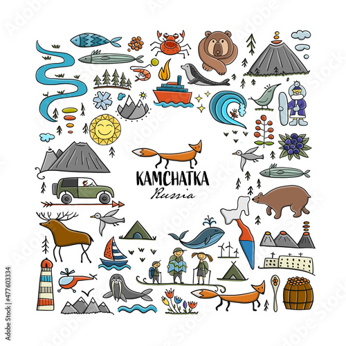 Travel to Peninsula Kamchatka. Eurasia, Russian Far East. Wild Nature and Animals.