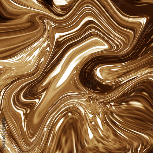 abstract background with liquid metal gold