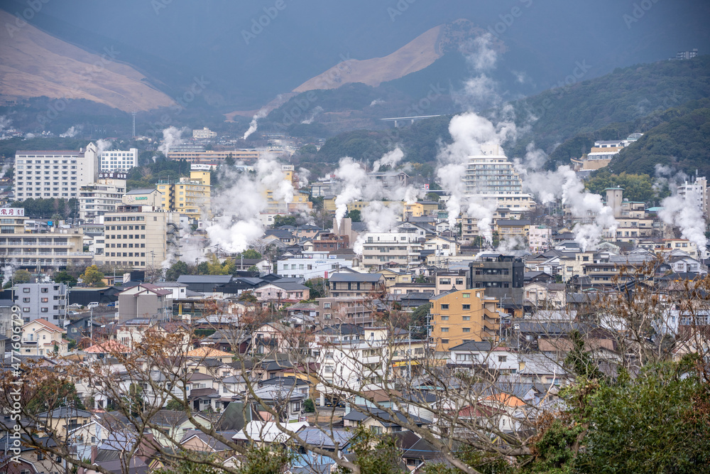 Obraz premium 別府市街