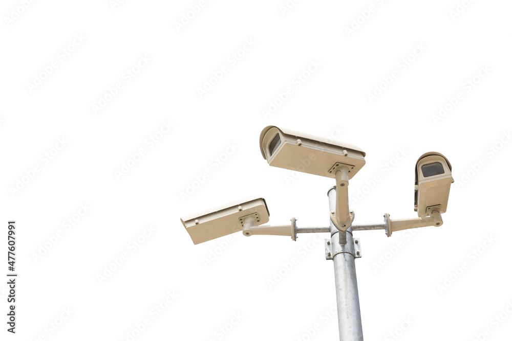 CCTV Camera on white background CCTV Camera on white background