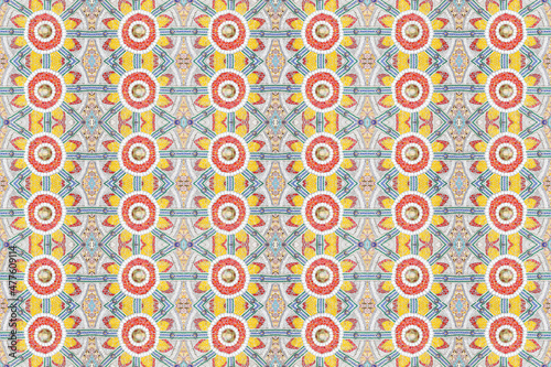 Seamless Mosaic tiles pattern, Modern stylish texture