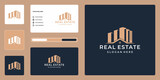Luxury Real Estate Logo Design and Premium Business Card.