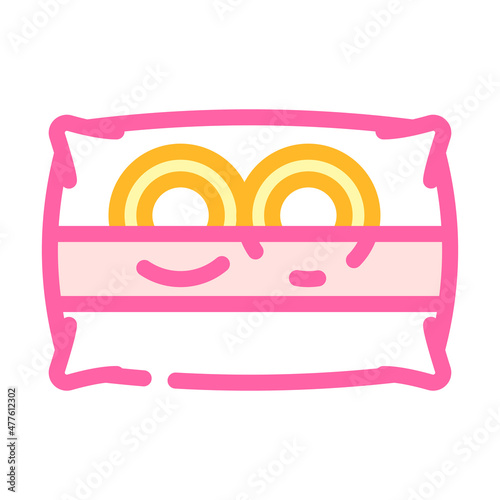 ring cushion color icon vector. ring cushion sign. isolated symbol illustration