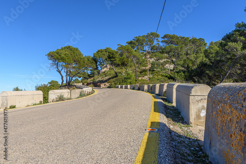 mallorca road in the noth of the island car renderbackplate 2