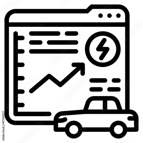 analysis line icon