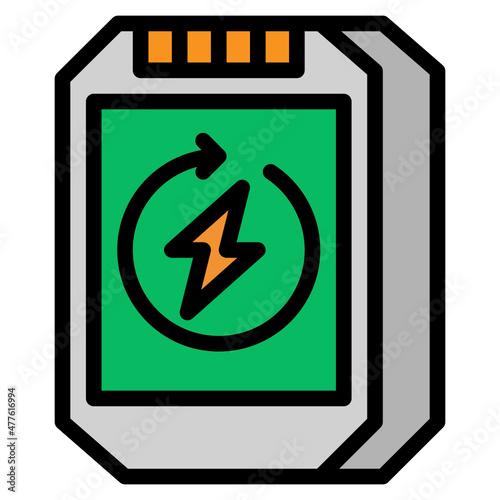 battery line icon