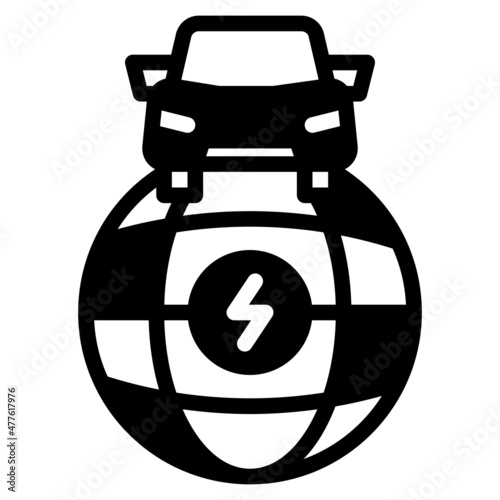 globe glyph icon