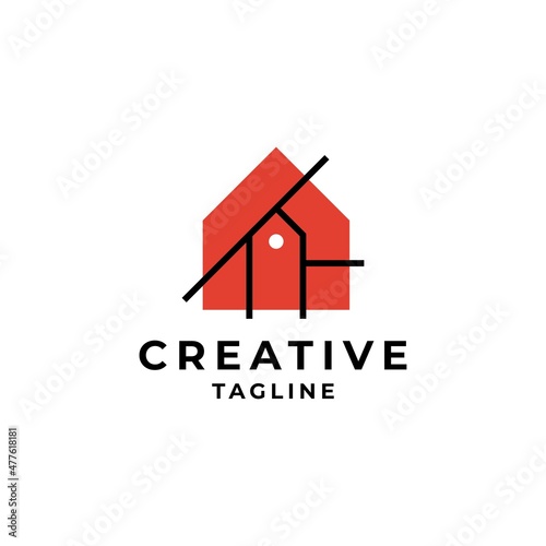 House home symbol logo design inspiration vector template