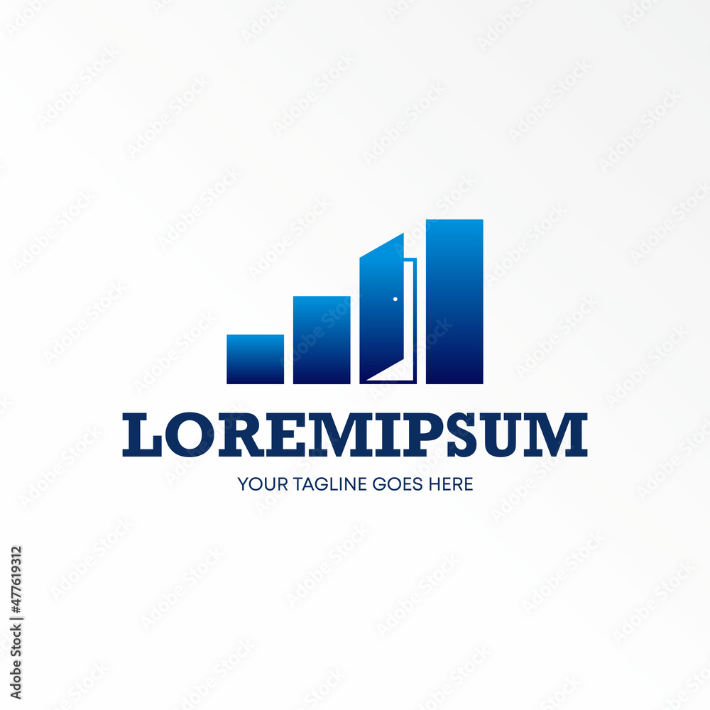 Simple Chart and door image graphic icon logo design abstract concept vector stock. Can be used as a symbol related to Trading or value. Simple Chart and door image graphic icon logo design abstract concept vector stock. Can be used as a symbol related to Trading or value.