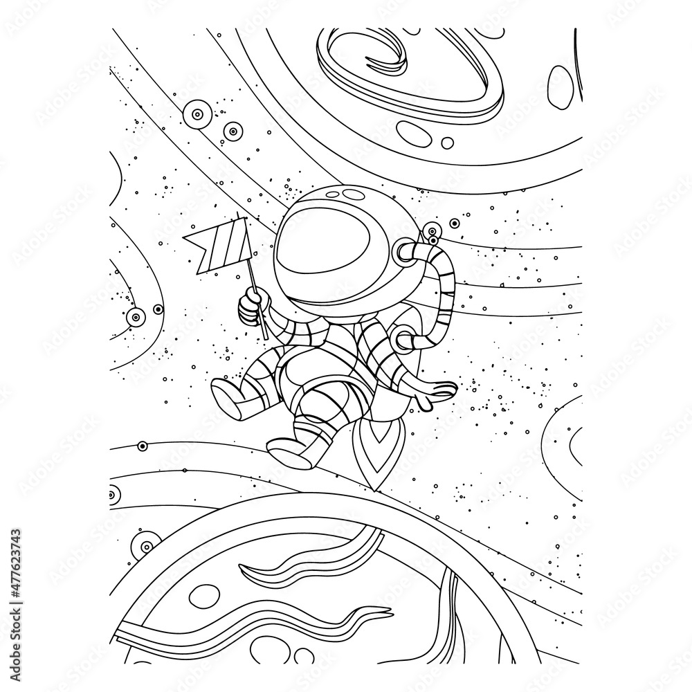 Space Vector Art Rocket Planet Spaceship Kids Coloring And Activity Space vector art rocket planet spaceship kids coloring and activity