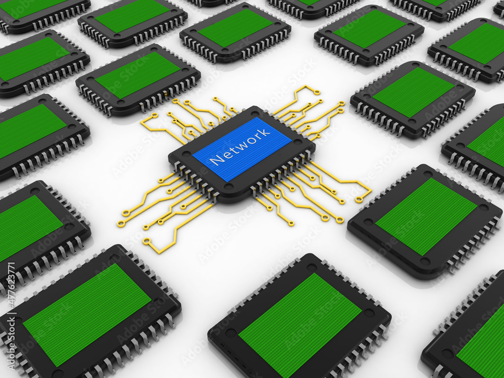 3d rendering latest computer microchips 3d rendering latest computer microchips