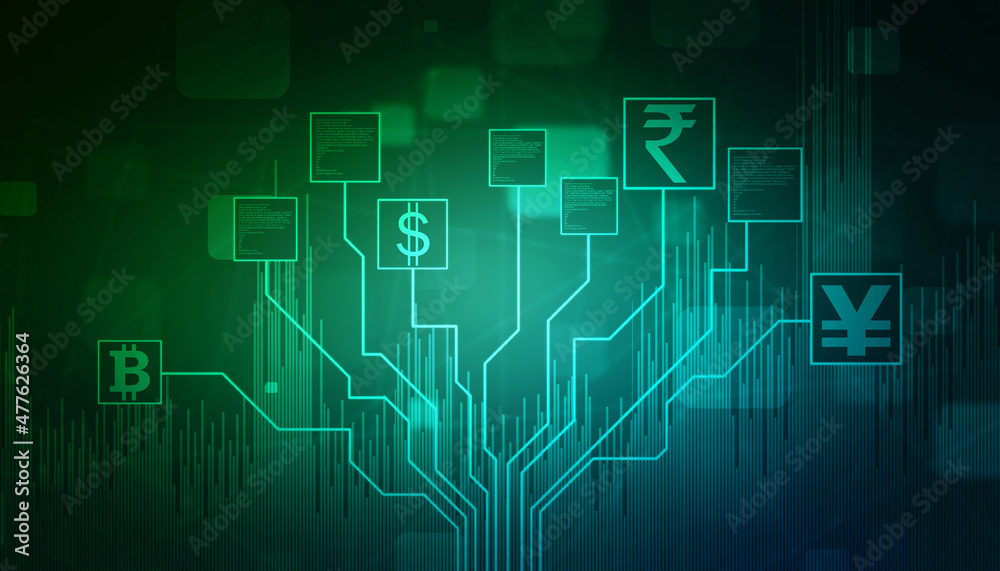 2d rendering Global Currencies 2d rendering Global Currencies