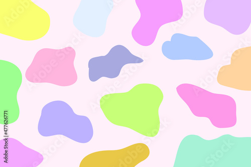 seamless pattern cow rainbow background