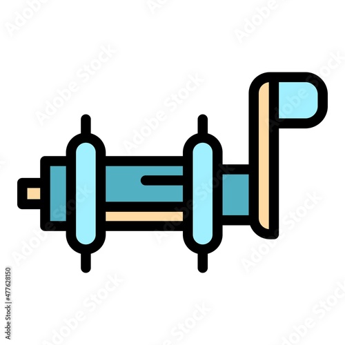Bicycle repair tool icon. Outline bicycle repair tool vector icon color flat isolated