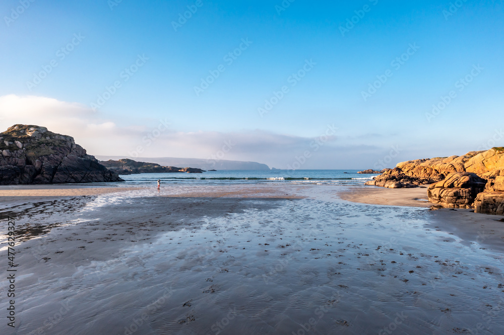 The beautiful Cloughglass bay and beach by Burtonport in County Donegal - Ireland