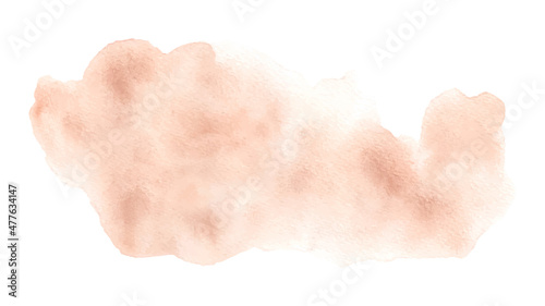Abstract watercolor orange paintbrush texture