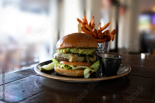 Guacamole Burger with Sweet...