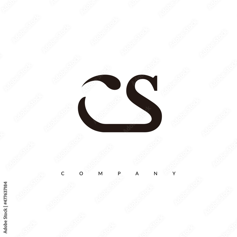 Initial CS Logo Design Vector Initial CS Logo Design Vector