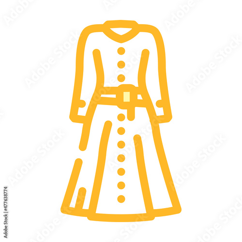 dresses workwear color icon vector. dresses workwear sign. isolated symbol illustration