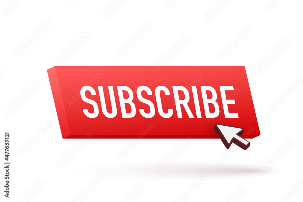 Subscribe button for marketing design. Live streaming button. Vector concept. Live stream logo. Subscribe button for marketing design. Live streaming button. Vector concept. Live stream logo.