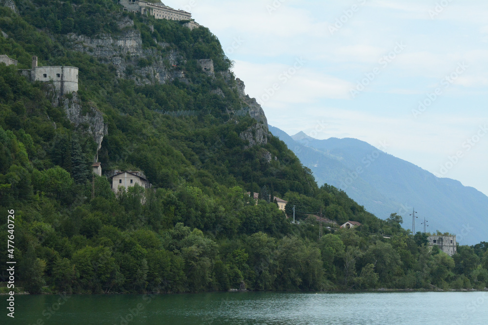 La Rocca d'Anfo in provincia di Brescia, Lombardia, Italia.