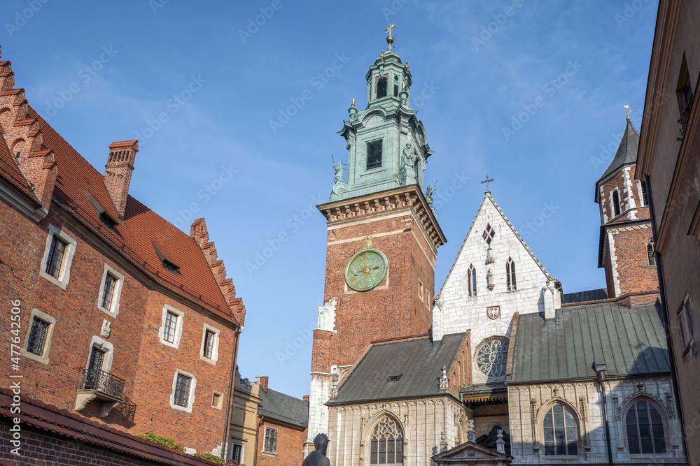 Wawel Cathedral and Clock Tower - Krakow, Poland