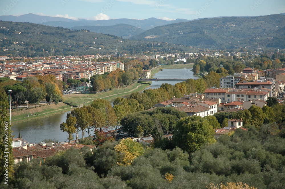Ingresso del fiume Arno nella città di Firenze