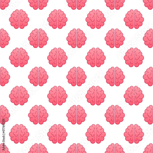 Human brain pattern. Thinking process, brainstorming, good idea, brain activity. Vector stock illustration.