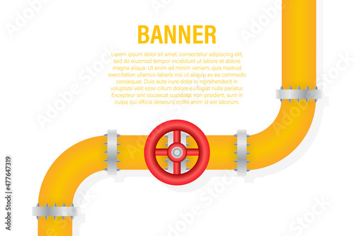 Details pipes different types collection of water tube industry gas valve construction. Vector illustration.