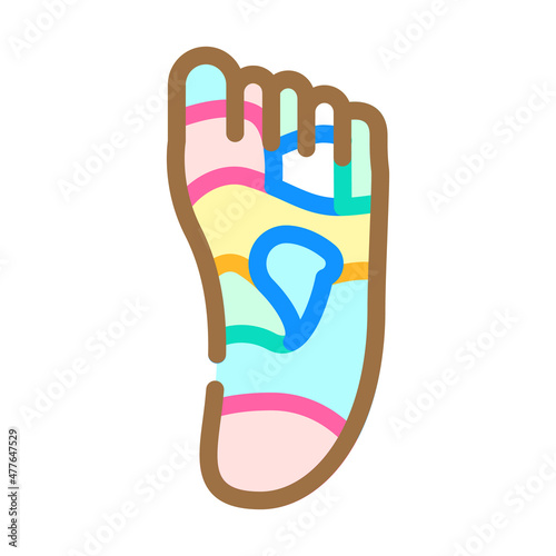 shiatsu massage color icon vector. shiatsu massage sign. isolated symbol illustration