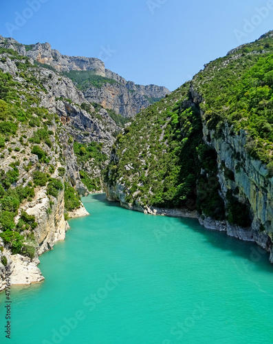 Turquoise water in the River Verdon, Southern France, Gorges du Verdon