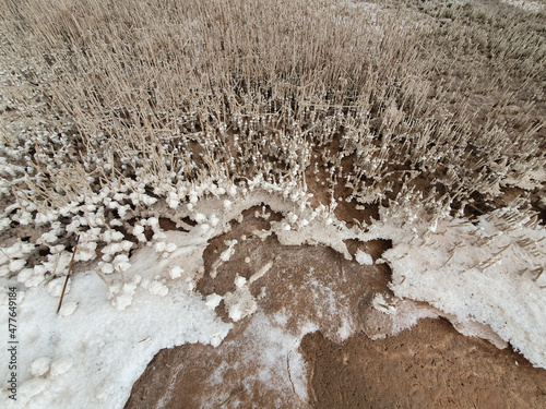 Konstfotografi Vega Baja del Segura - Torrevieja - Salinas de Torrevieja, un lago salado aun en verano nos muestra un gélido paisaje de hielo y nieve