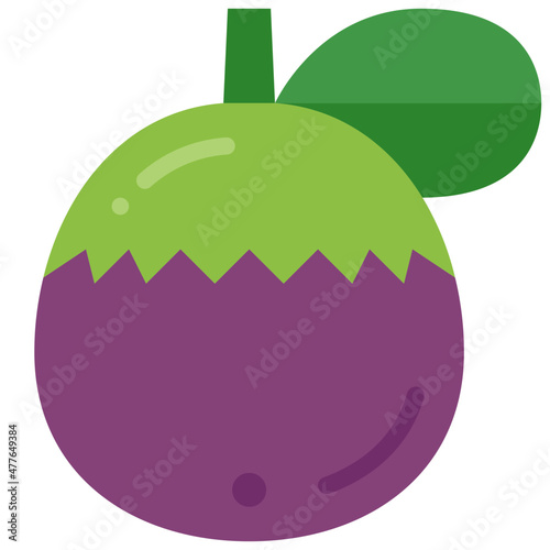 star apple flat icon