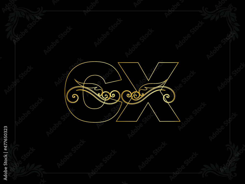 Initial CX Luxury Letter Logo, New Unique Premium CX Logo Icon Design ...