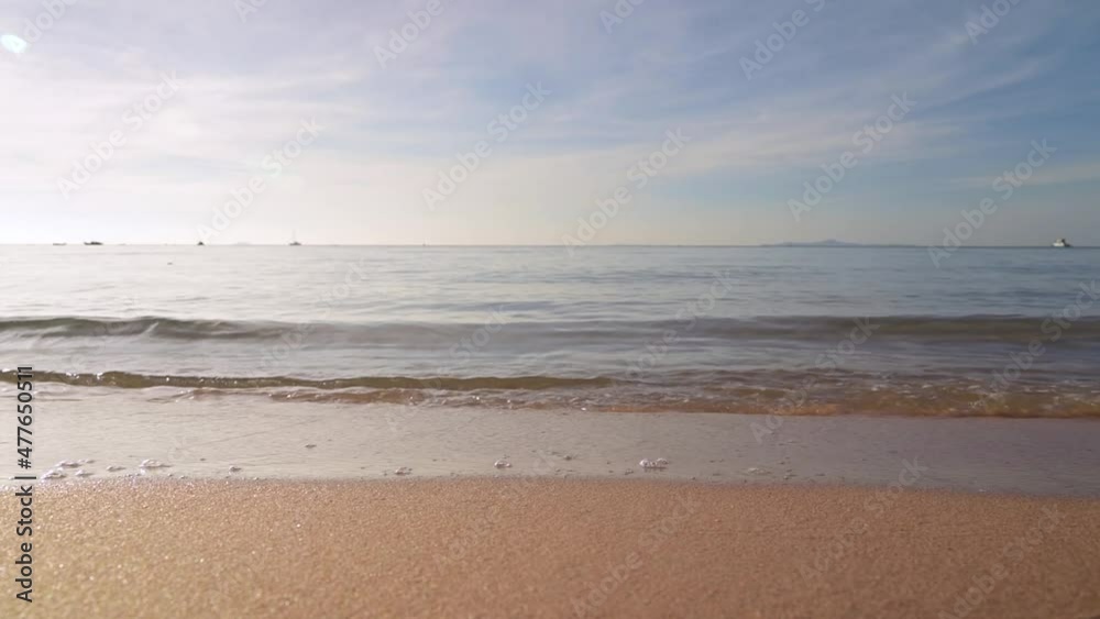 gentle waves on beach gentle waves on beach
