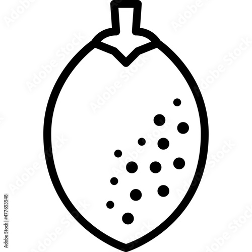 sapodilla line icon