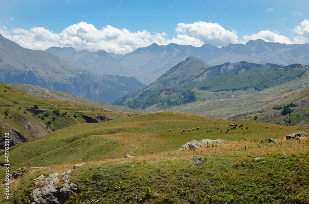 Mountain views of the pyrenees of Aragon