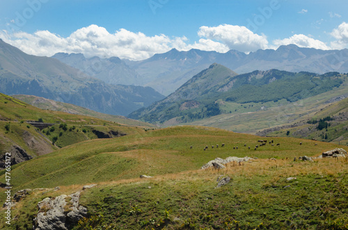 Mountain views of the pyrenees of Aragon